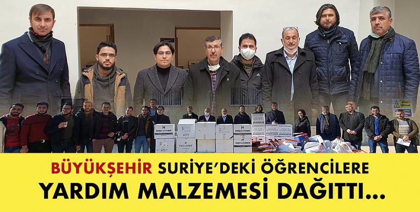 Büyükşehi̇r Suri̇ye’deki̇ Öğrenci̇lere Yardım Malzemesi̇ Dağıttı