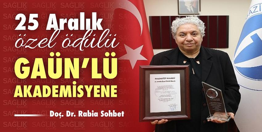 25 Aralık özel ödülü GAÜN’lü akademisyene