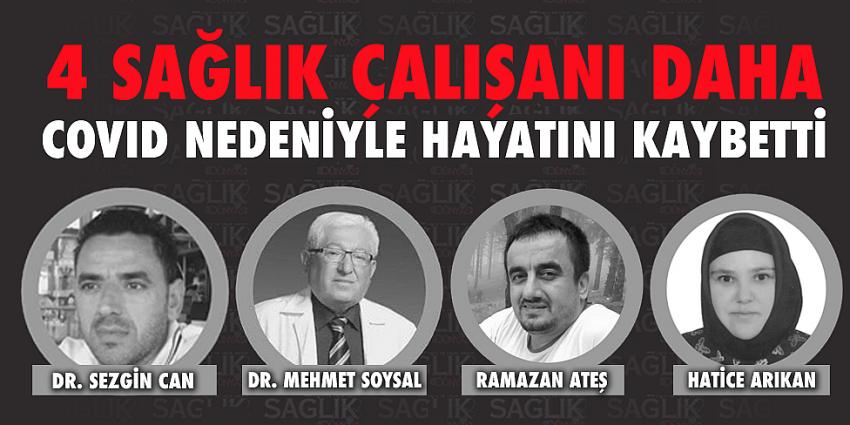 4 sağlık çalışanı daha COVID nedeniyle hayatını kaybetti