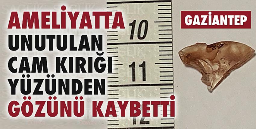 Batuhan, unutulan cam kırığı yüzünden gözünü kaybetti