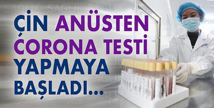 Çin anüsten corona testi yapmaya başladı.