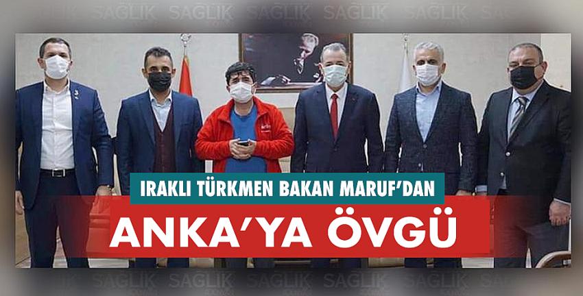 Iraklı Türkmen Bakan Maruf’dan Anka’ya Övgü 