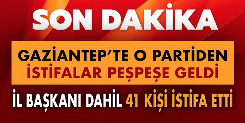 Gaziantep’te o partide istifa depremi!