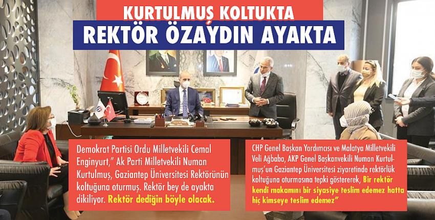 Numan Kurtulmuş’tan Gaün Rektörü Prof. Dr. Özaydın’a Ziyaret