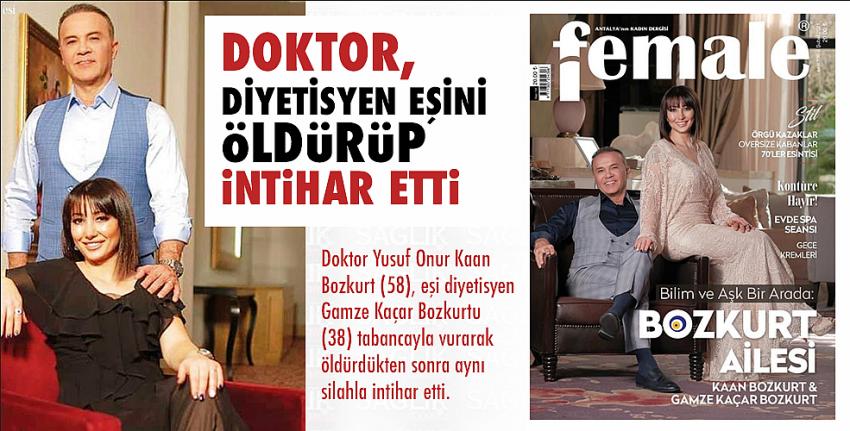 Doktor, diyetisyen eşini öldürüp intihar etti