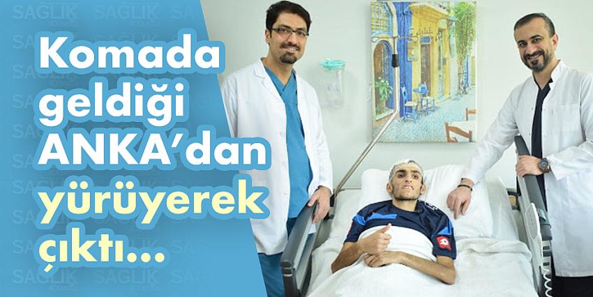 Komada geldiği ANKA’dan yürüyerek çıktı!