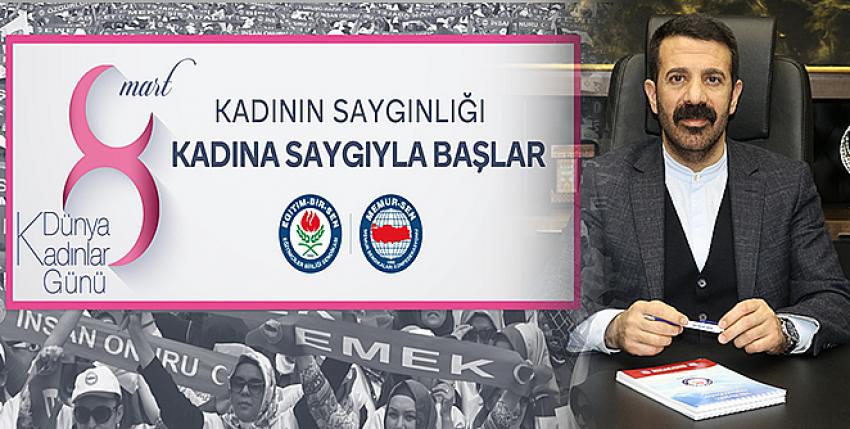 Kadının saygınlığı kadına saygıyla başlar 