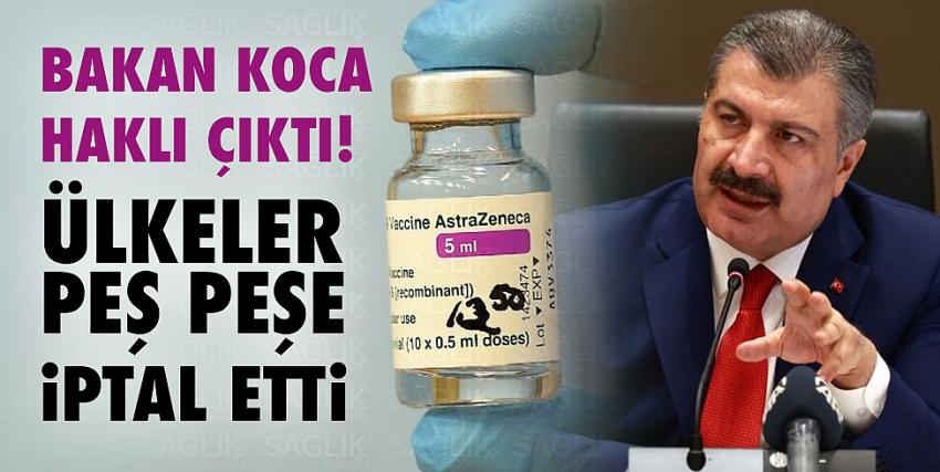 Bakan Koca haklı çıktı! Ülkeler peş peşe iptal etti!