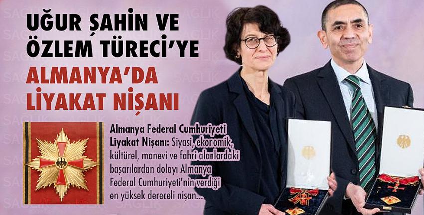 Uğur Şahin ve Özlem Türeci’ye Almanya’da liyakat nişanı