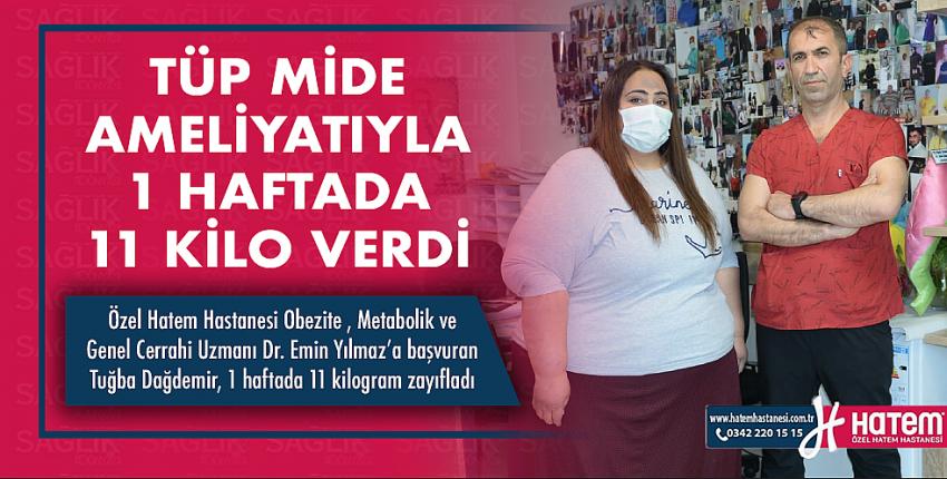 Tüp Mide Ameliyatıyla 1 Haftada 11 Kilo Verdi