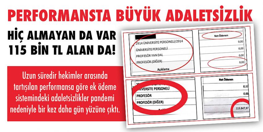 Performansta büyük adaletsizlik: Hiç almayan da var 115 bin TL alan da!