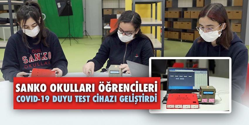 Sanko Okulları Öğrencileri Covıd-19 Duyu Test Cihazı Geliştirdi