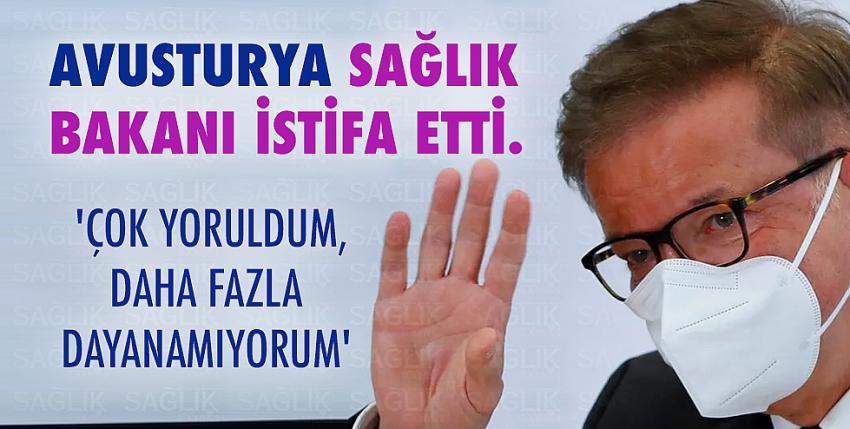 Avusturya şokta! Sağlık Bakanı istifa etti