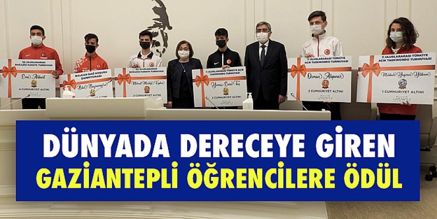 Dünyada dereceye giren Gaziantepli öğrencilere ödül