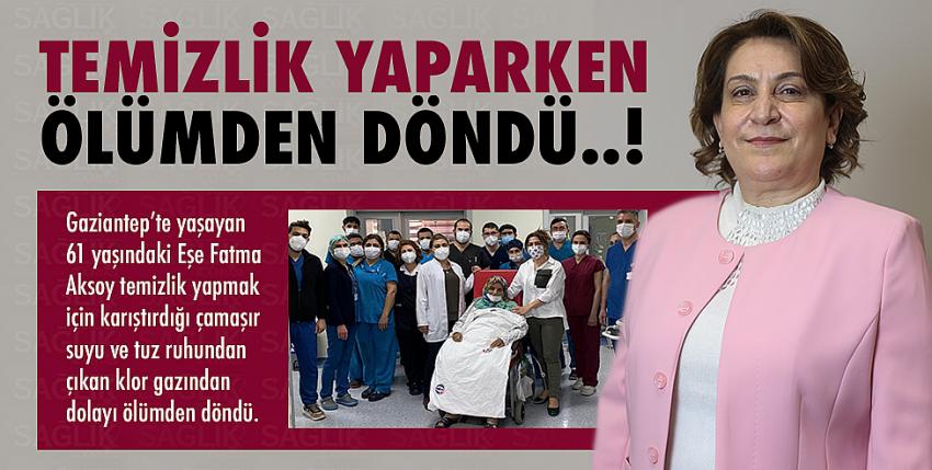 Temizlik Yaparken Ölümden Döndü