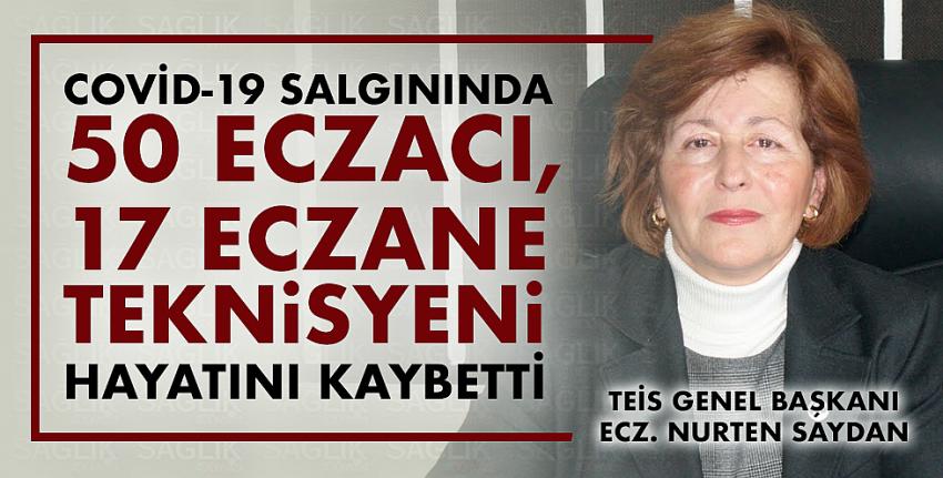 Covid-19 Salgınında 50 Eczacı, 17 Eczane Teknisyeni Hayatını Kaybetti