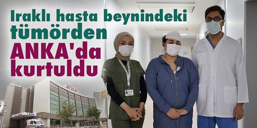 Iraklı hasta beynindeki tümörden ANKA