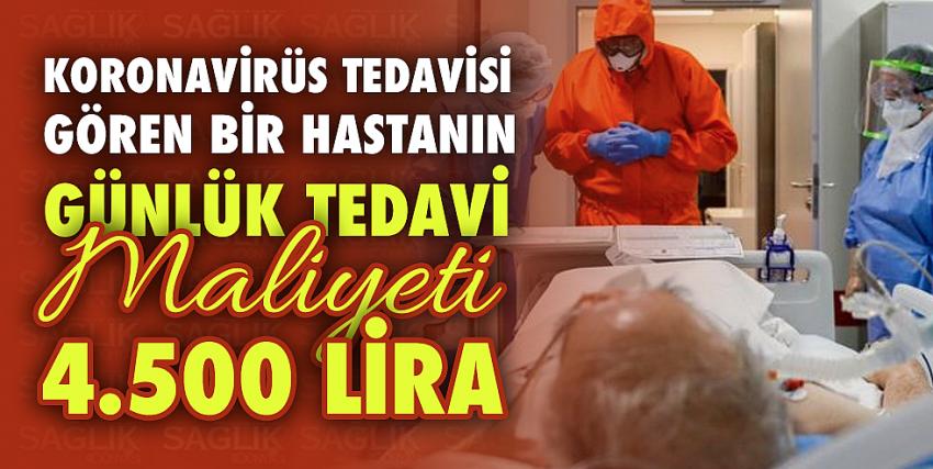 Koronavirüs tedavisinin maliyeti belli oldu!