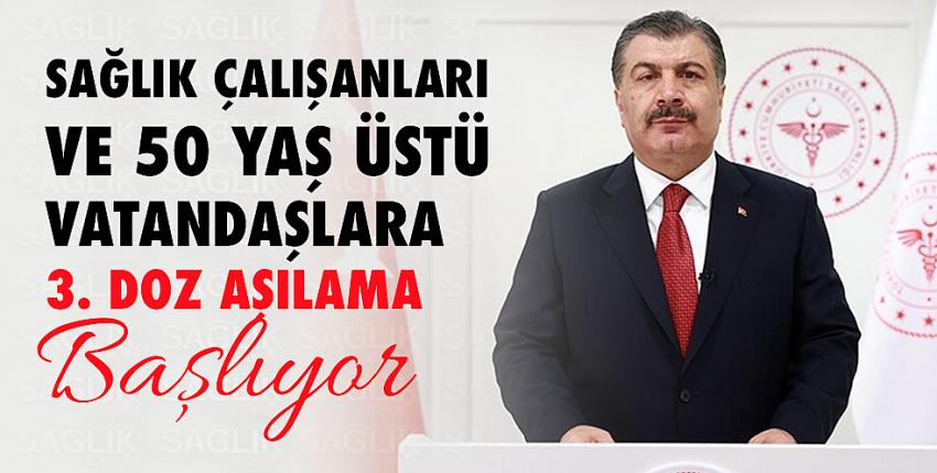 Üçüncü doz aşılama başlıyor!