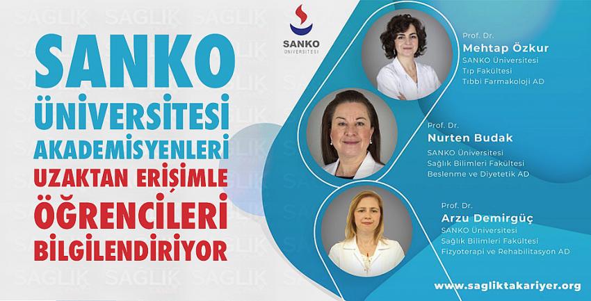 Sanko Üniversitesi Akademisyenleri Uzaktan Erişimle Öğrencileri Bilgilendiriyor