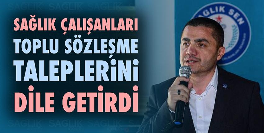 Sağlık çalışanları toplu sözleşme taleplerini dile getirdi