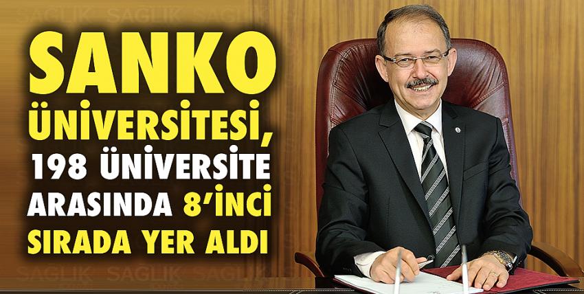 SANKO Üniversitesi, 198 Üniversite Arasında 8’İnci Sırada Yer Aldı