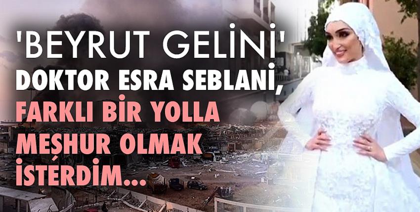 Doktor Esra Seblani:’’Farklı bir yolla meşhur olmak isterdim...’’