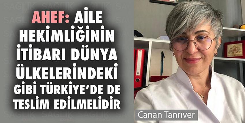 AHEF: Aile Hekimliğinin İtibarı Dünya Ülkelerindeki Gibi Türkiye’de De Teslim Edilmelidir