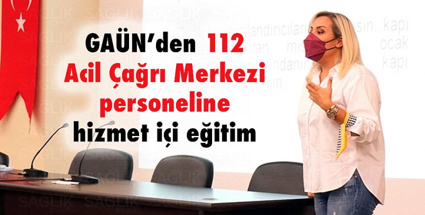 112 Acil Çağrı Merkezi personeline hizmet içi eğitim