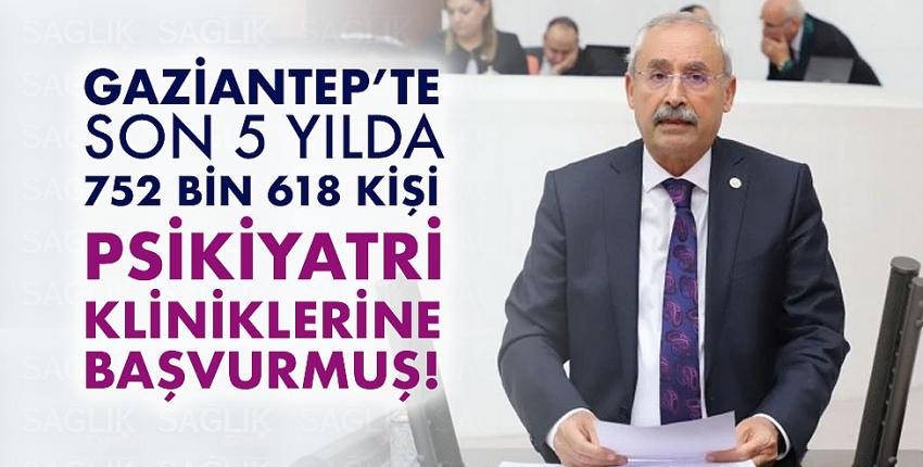 Gaziantep’te Son 5 Yılda 752 Bin 618 Kişi Psikiyatri Kliniklerine Başvurmuş!