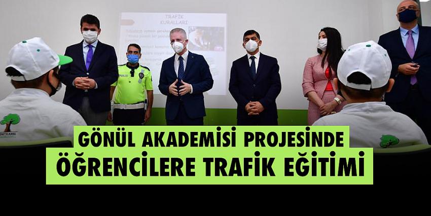 Gönül Akademisi Projesinde Öğrencilere Trafik Eğitimi