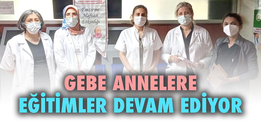 Gebe Annelere Eğitimler Devam Ediyor