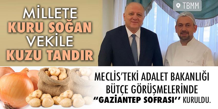 Millete kuru soğan, vekillere kuzu tandır!