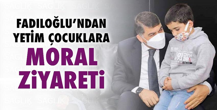 Fadıloğlu, psikolojik destek alan yetim çocukları ziyaret etti