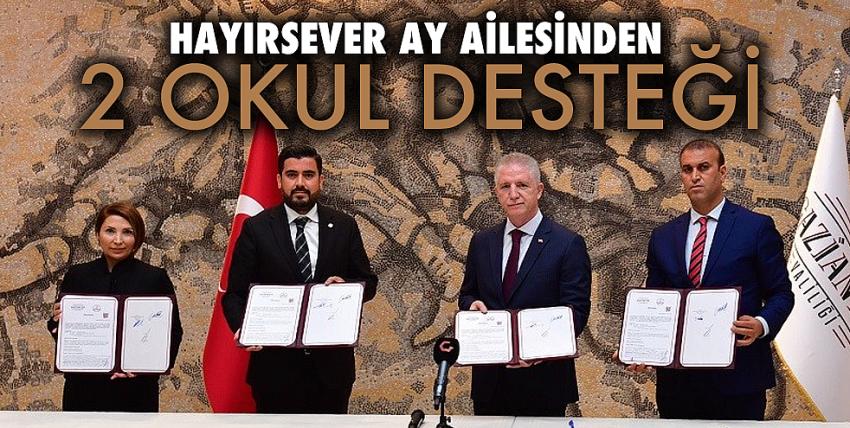 Hayırsever Ay Ailesinden 2 Okul Desteği