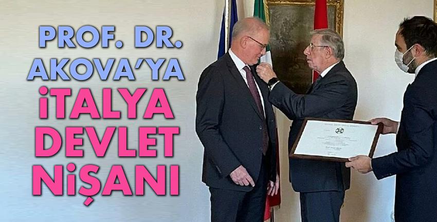 Prof. Dr. Akova’ya İtalya Devlet Nişanı