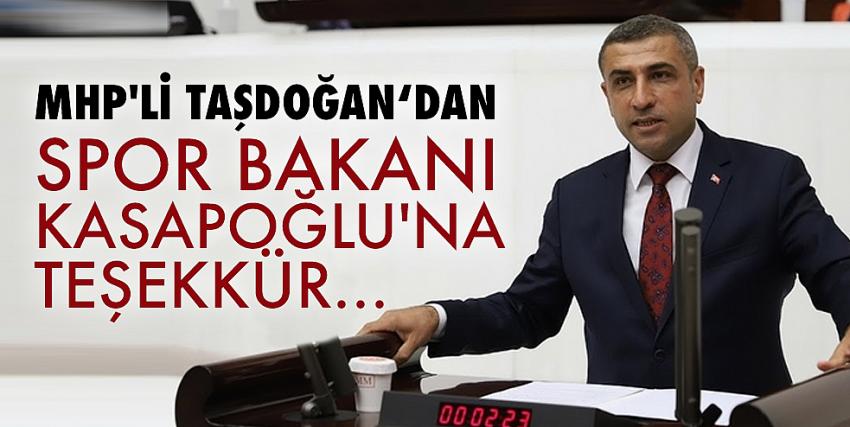 Taşdoğan’dan olimpik havuz teşekkürü