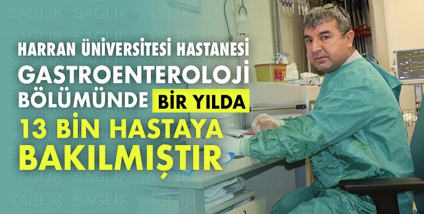 Harran Üniversitesi Hastanesi Gastroenteroloji Bölümünde Bir Yılda 13 Bin Hastaya Bakılmıştır