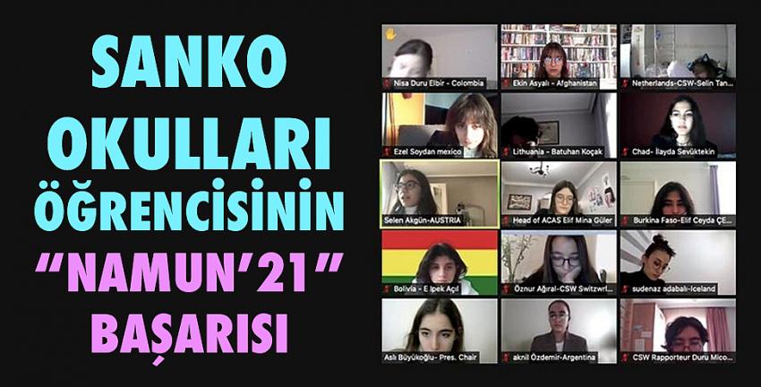 SANKO Okulları Öğrencisinin “Namun’21” Başarısı