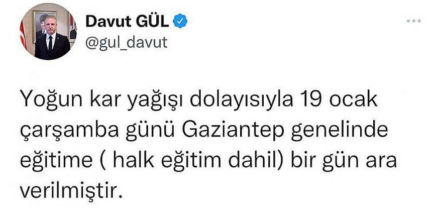 Okullar Çarşamba günü de tatil 