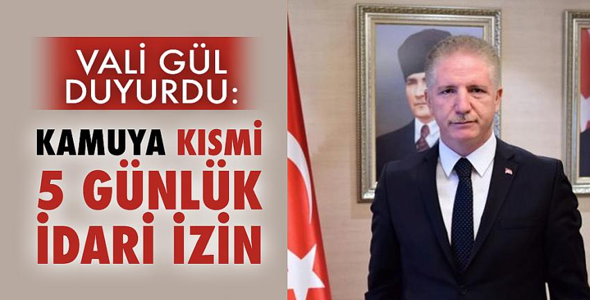 Kamuya kısmi 5 günlük idari izin