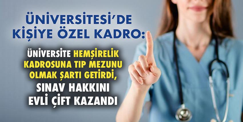 Üniversitesi’nde kişiye özel kadro!