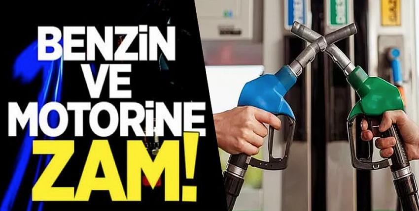 Benzin ve motorine zam