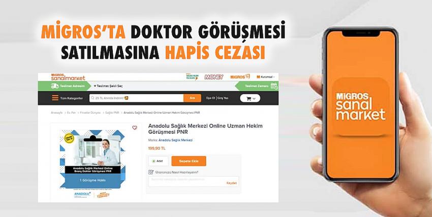 Migros’ta doktor görüşmesi satılmasına hapis cezası