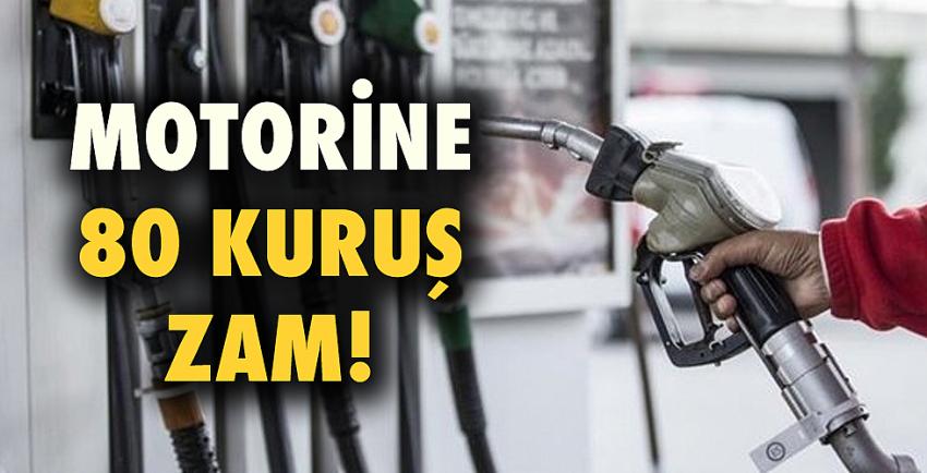 Motorine 80 kuruş zam!