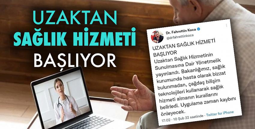 Uzaktan Sağlık Hizmeti Başlıyor