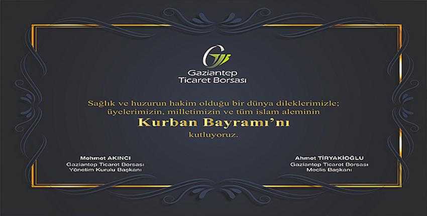 Gaziantep Ticaret Borsası Kurban Bayramını Kutladı
