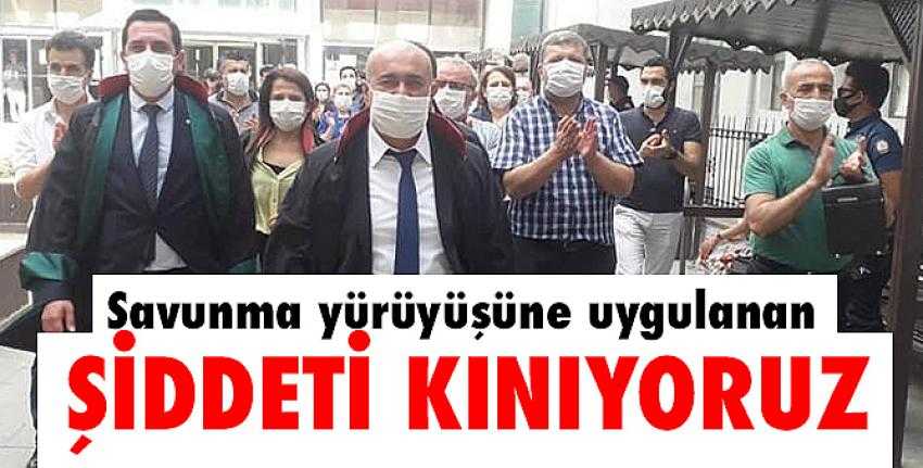 Savunma yürüyüşüne uygulanan şiddeti kınıyoruz!