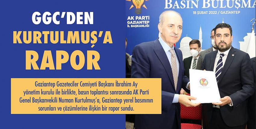 GGC’den Kurtulmuş’a rapor