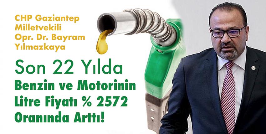 Son 22 Yılda Benzi ve Motorinin Litre Fiyatı  2572 Oranında Arttı!